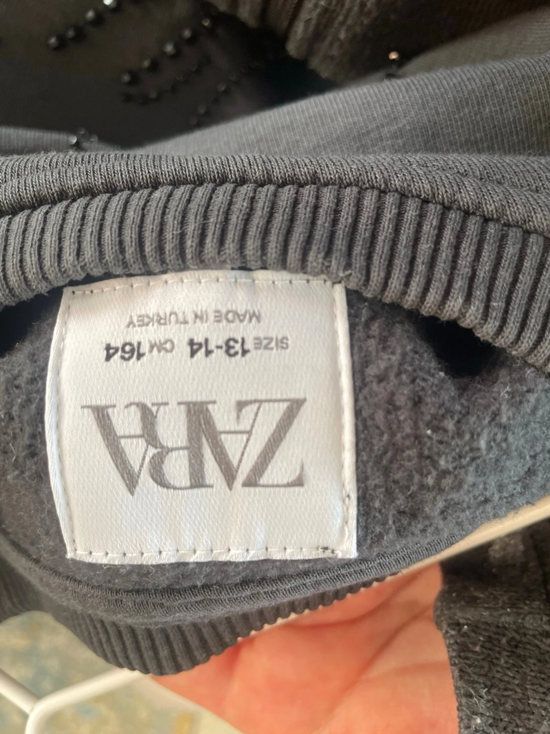 Svart sweatshirt Zara  - 1