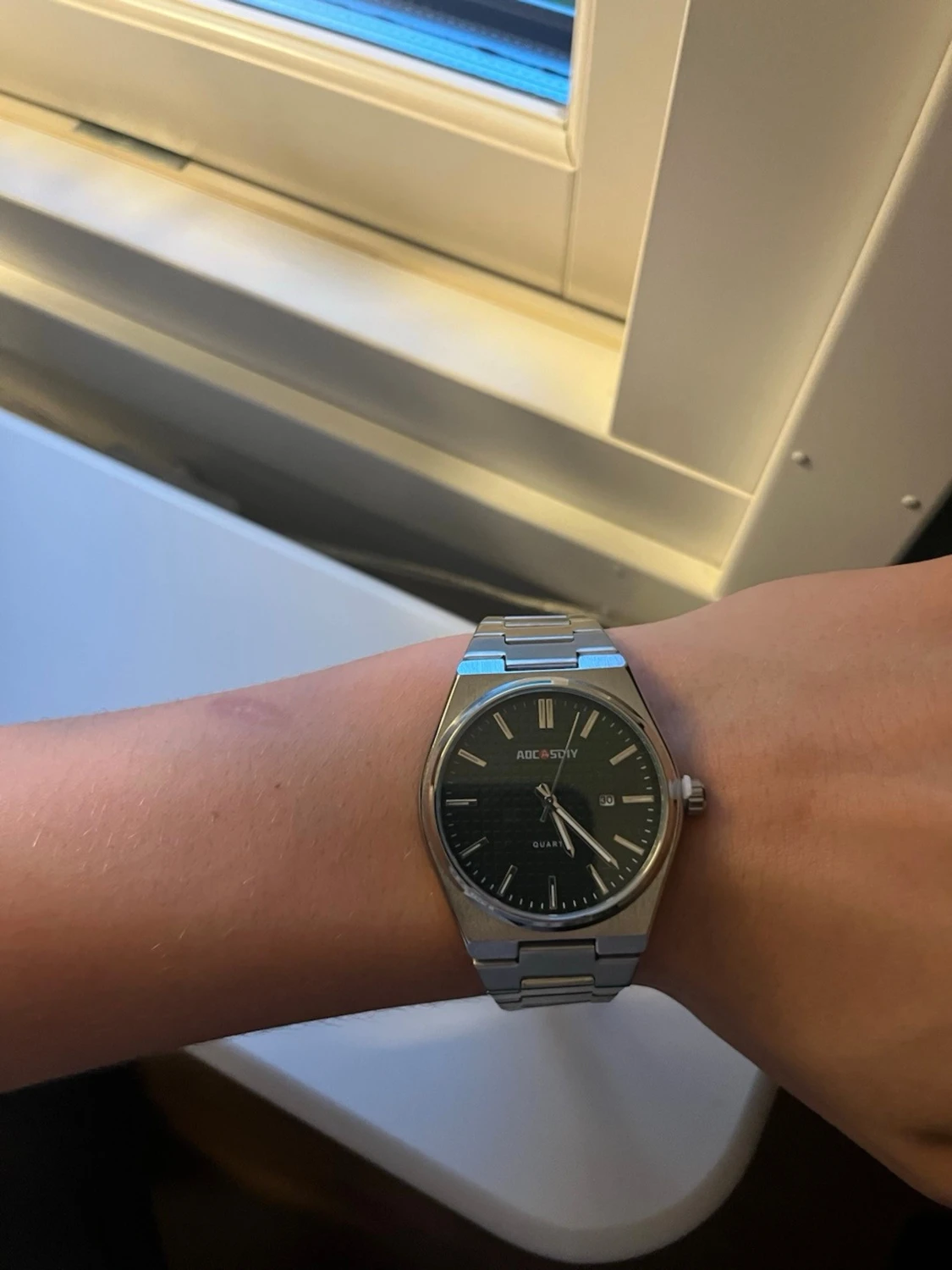  silverfärgad klocka - 1