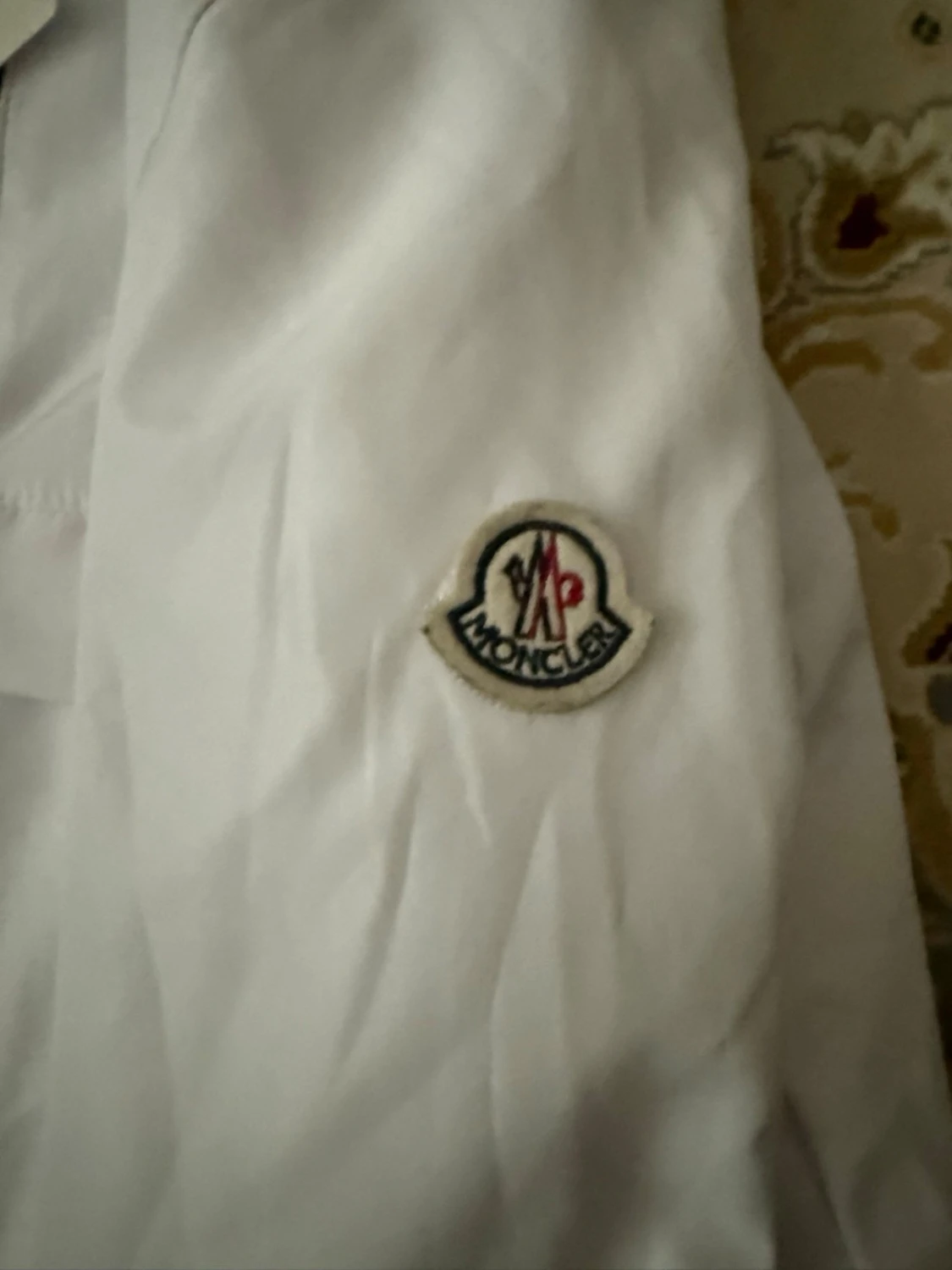 Vit vindjacka från Moncler med huva - 2