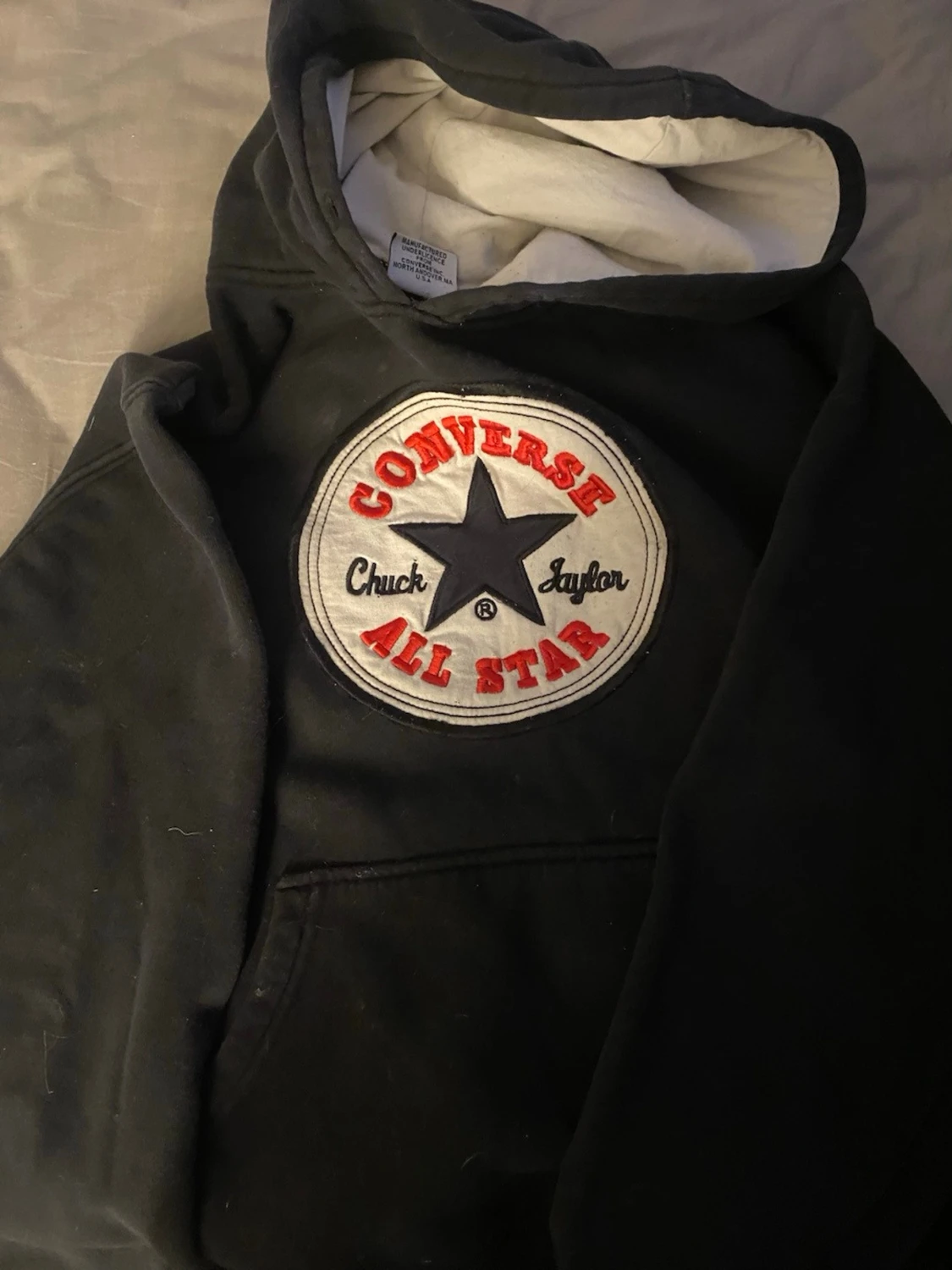 Svart Converse All Star hoodie