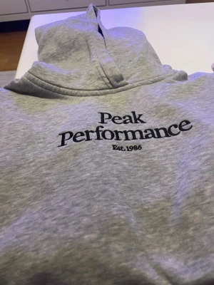 Grått loungewear-set från Peak Performance & Calvin Klein - Säljer ett grått loungewear-set med hoodie från Peak Performance och mjuka byxor från Calvin Klein Jeans. Hoodien har tryck framtill och byxorna har broderad CK-logga. Perfekt för chill dagar hemma. Båda plaggen är i mjukt bomullsmaterial.