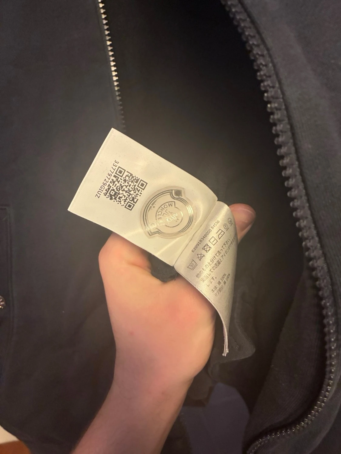 Marinblå ziptröja från Moncler - 2