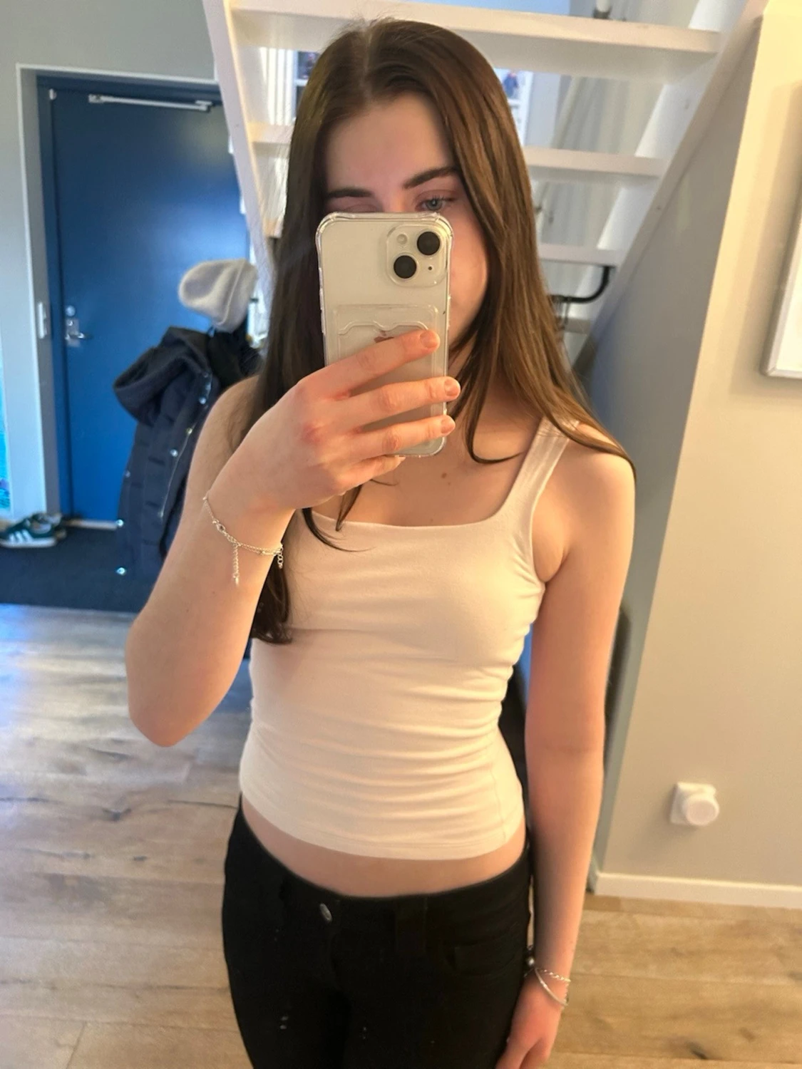 Ljusrosa basic linne