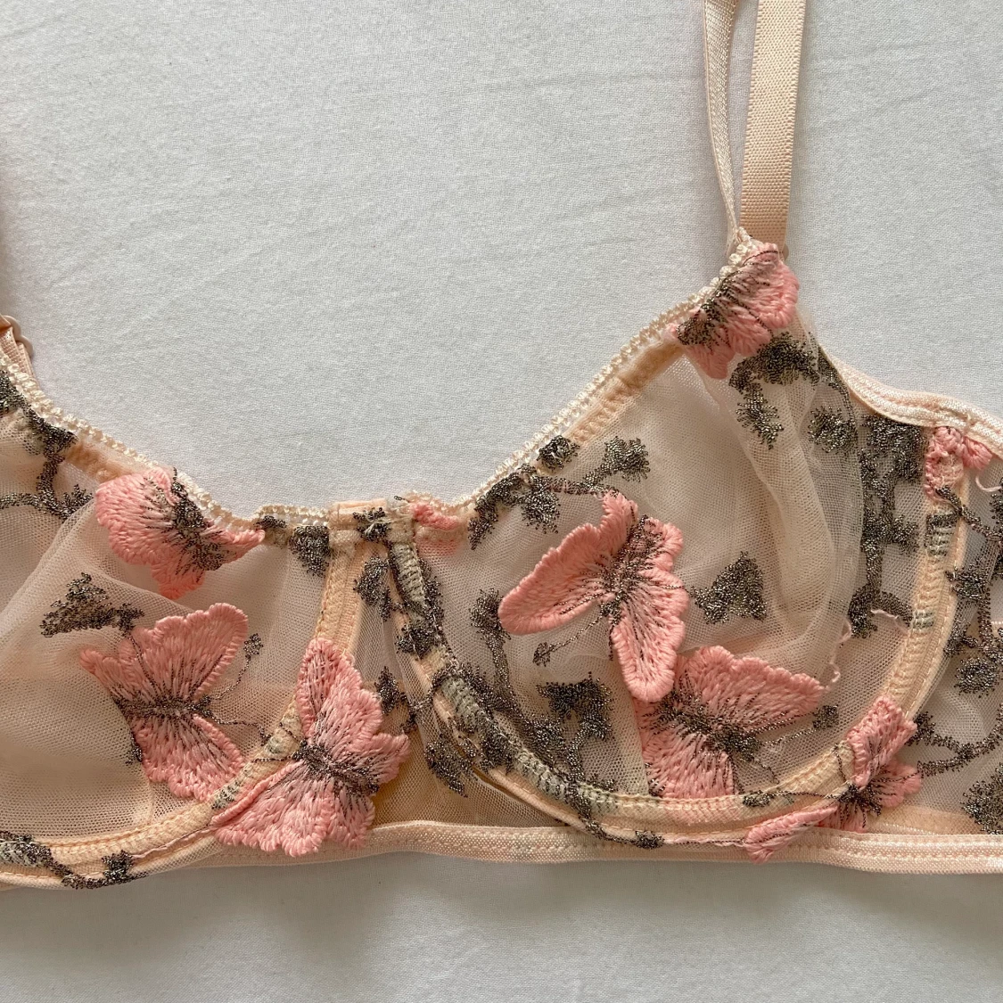 Broderad bygel-BH - 90