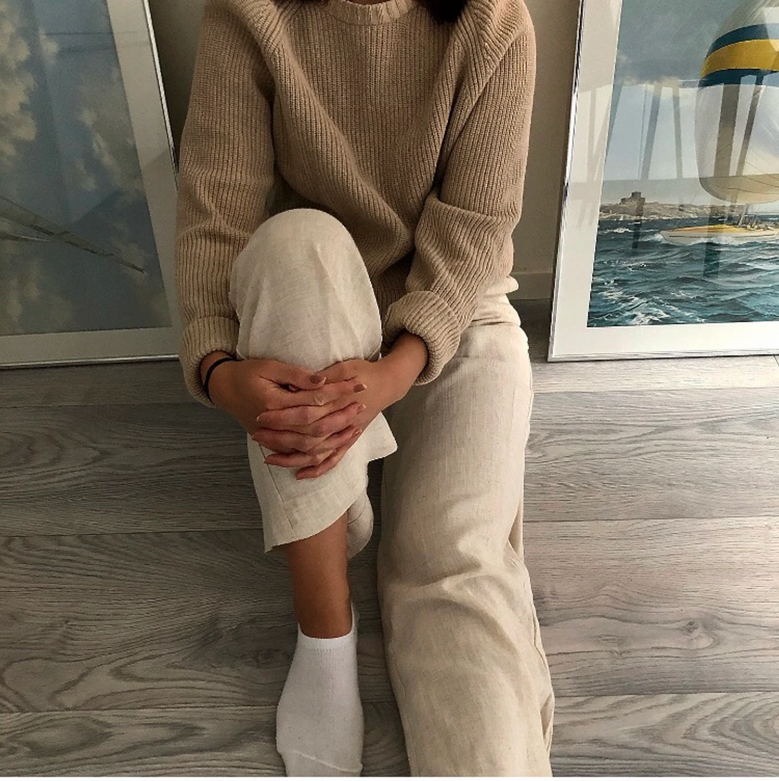 Beige Tröja från ZARA, Storlek M - 91