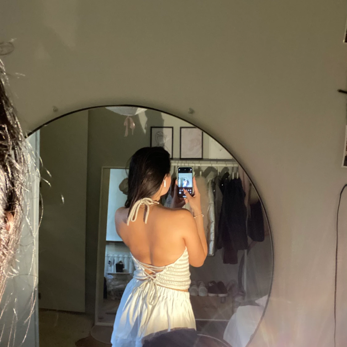 Virkad halter neck topp - 90