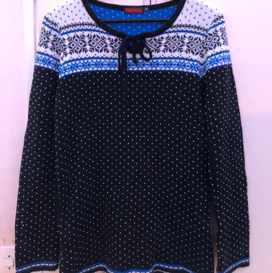 Stickad vinter tröja  - 90