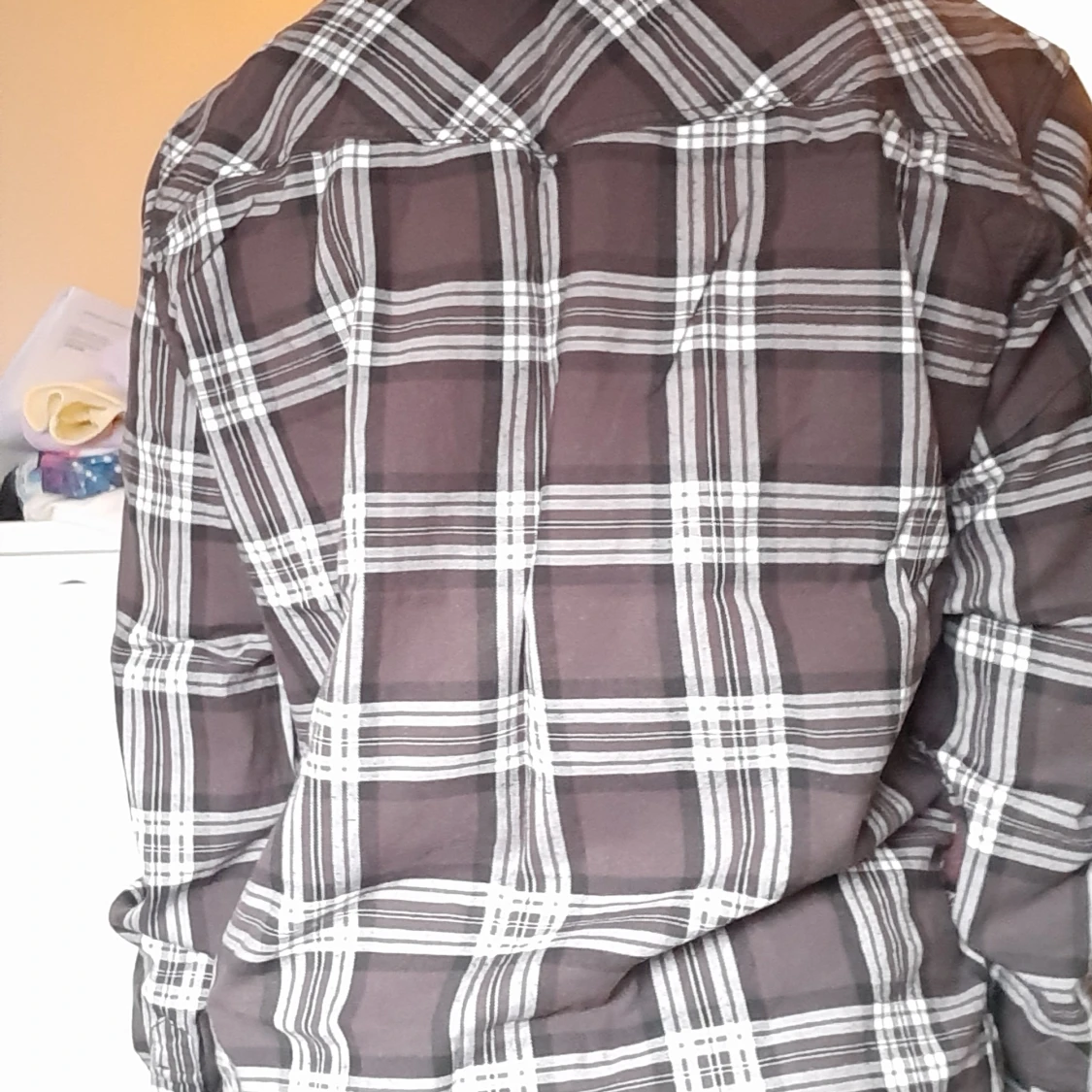 Skjorta men svart/grå/vit - 90