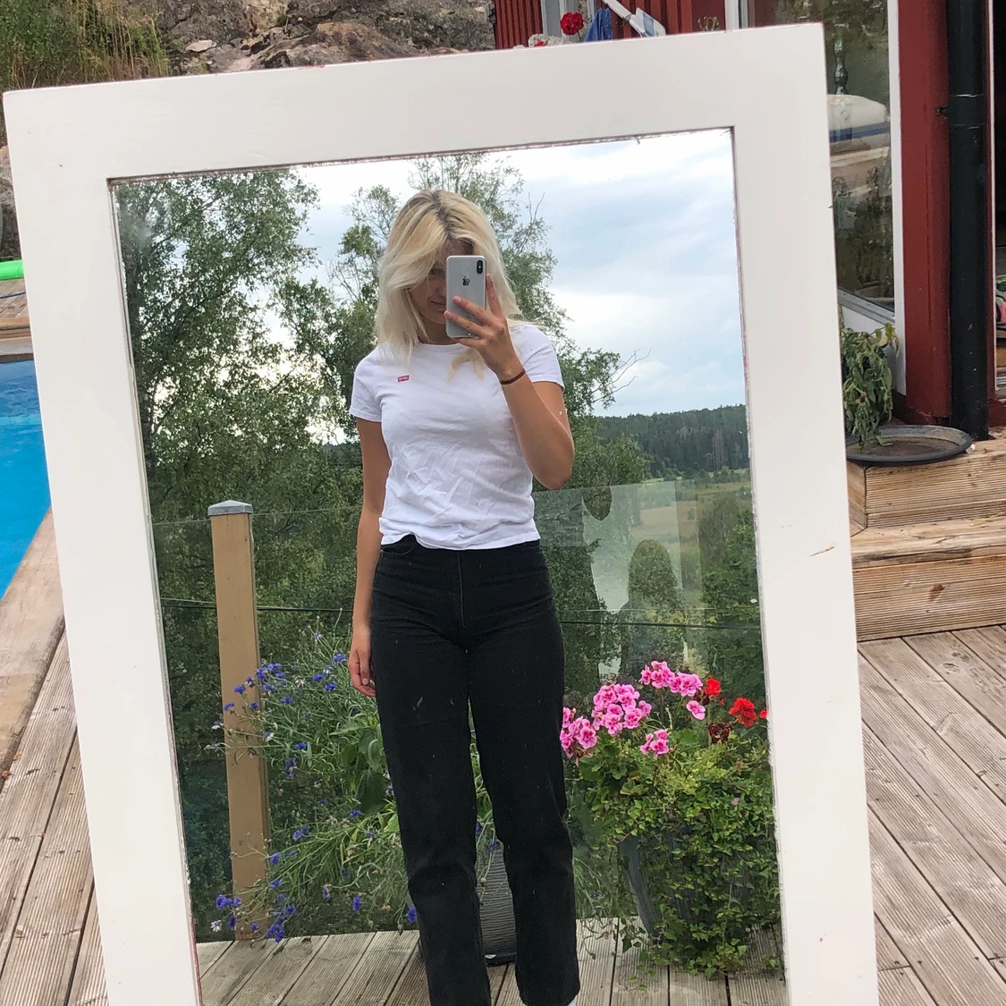 Snygg vit Levis t-shirt - 90