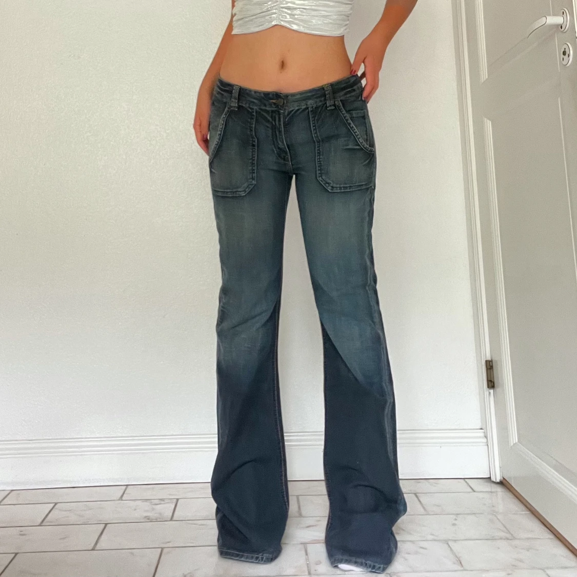 Lågmidjade jeans