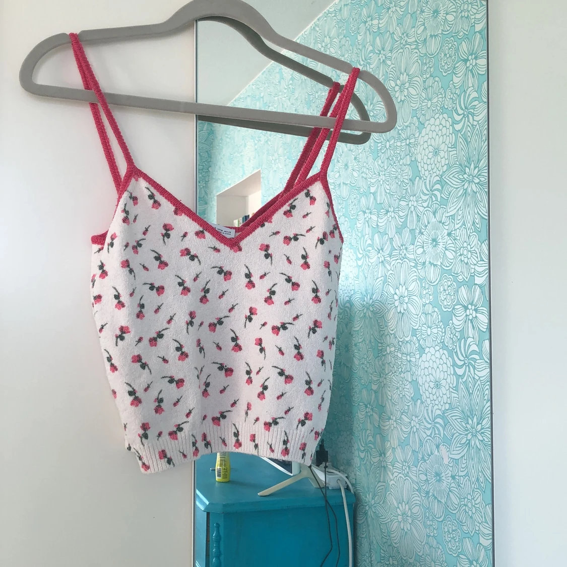 blommigt stickat linne från zara - 91