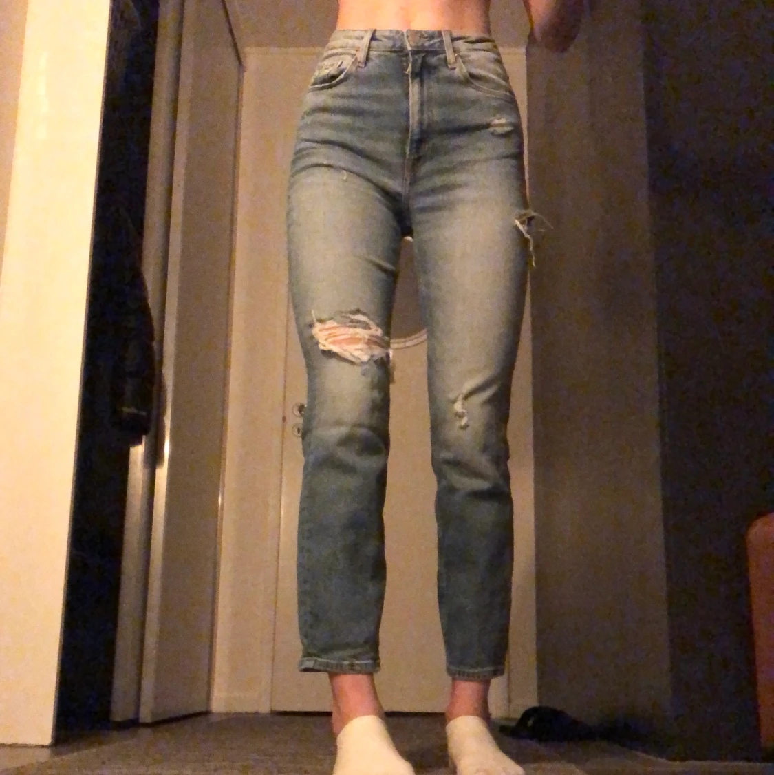 Högmidjade jeans storlek 34 - 90