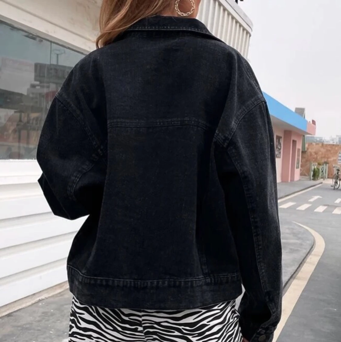 Oversized jeansjacka - 90