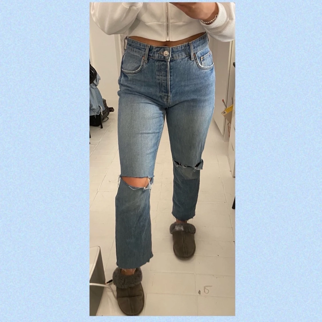 Blåa jeans 