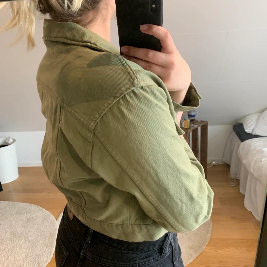 Croppad jeansjacka  - 91