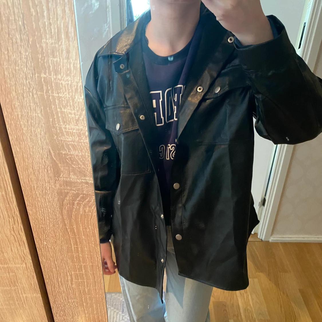 Läderjacka i strl 38 - 91