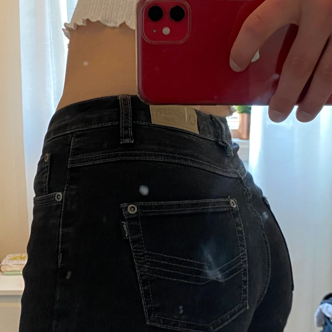 Svart/gråa jeans - 91