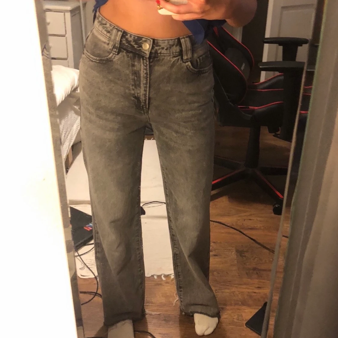 Gråa Jeans Zara - 91
