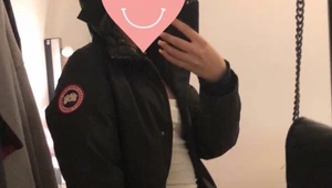 Canada goose Viktoria  - Canada goose Viktoria har pälsen har bara valt att ta av den!