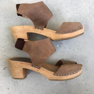 Moheda träskor 39 beige brun - Använda Strl 39