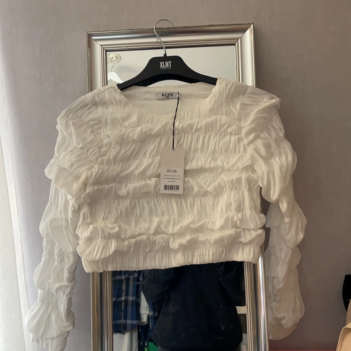 Shirred long sleeve top - 90