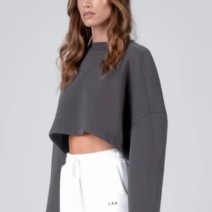 CROPPED SWEATSHIRT LXA  - i färgen dark grey, som ny 