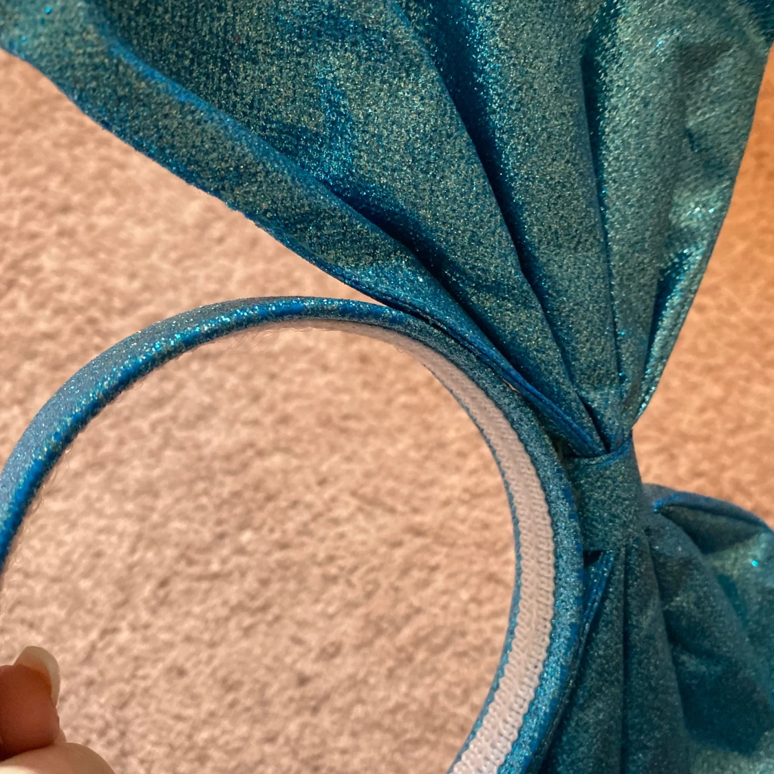 En blå rosett!  - 91