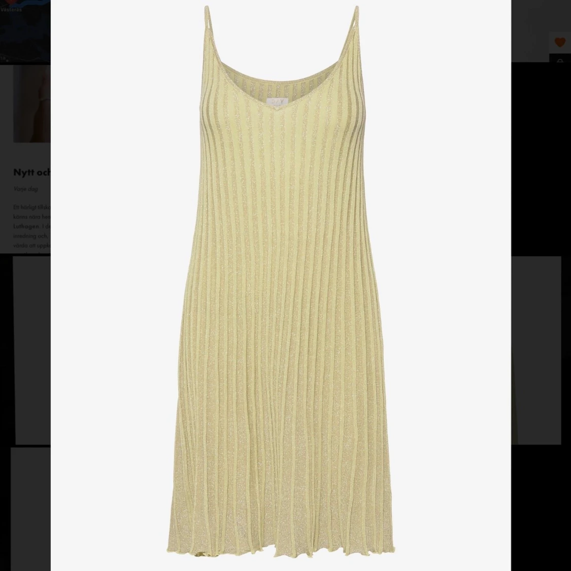 Grön sommarklänning, storlek s