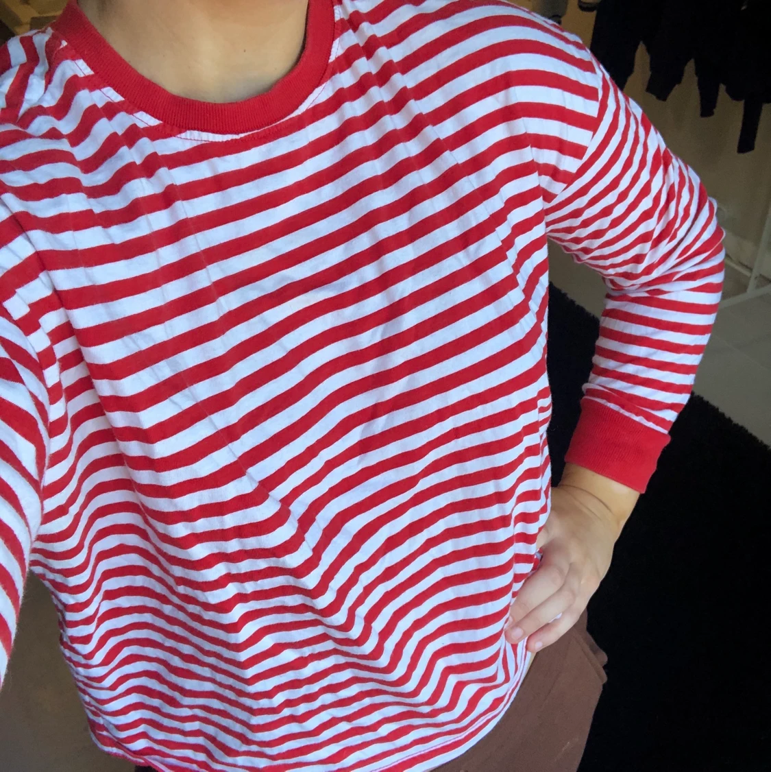 H&M tröja med randigt mönster, strl S - 91