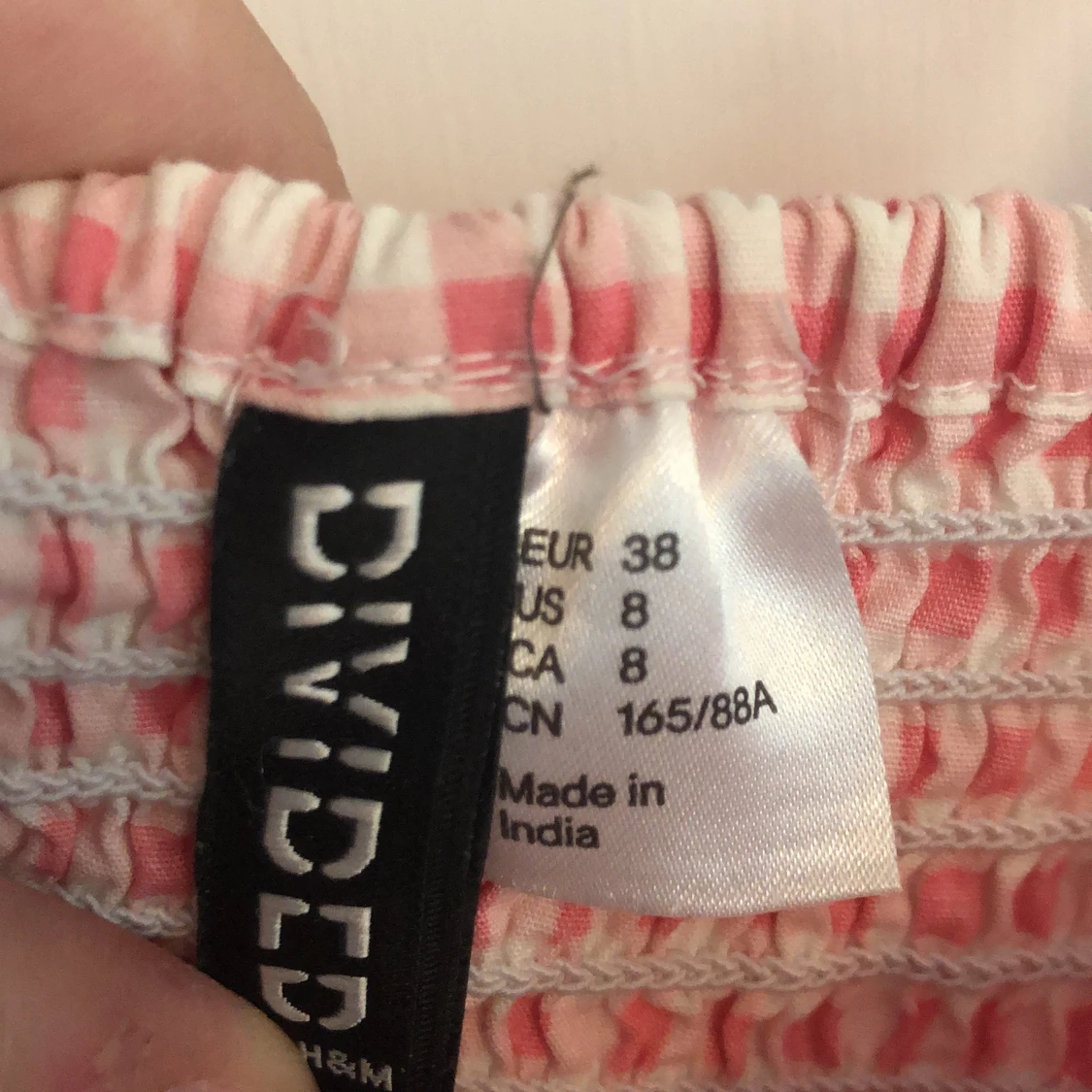 Rosa rutigt linne - 91