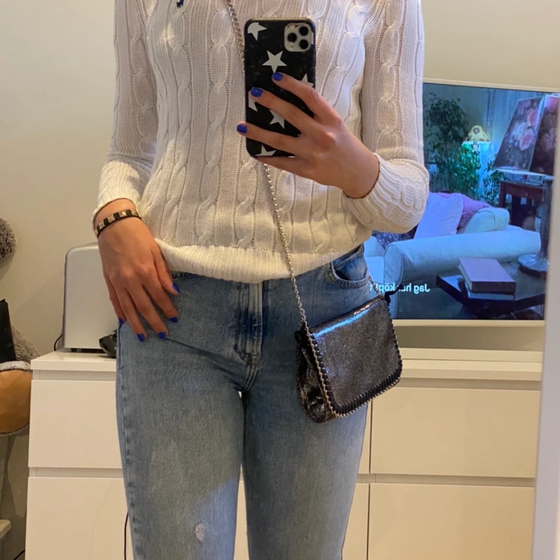 Ralph lauren kabelstickad - 90