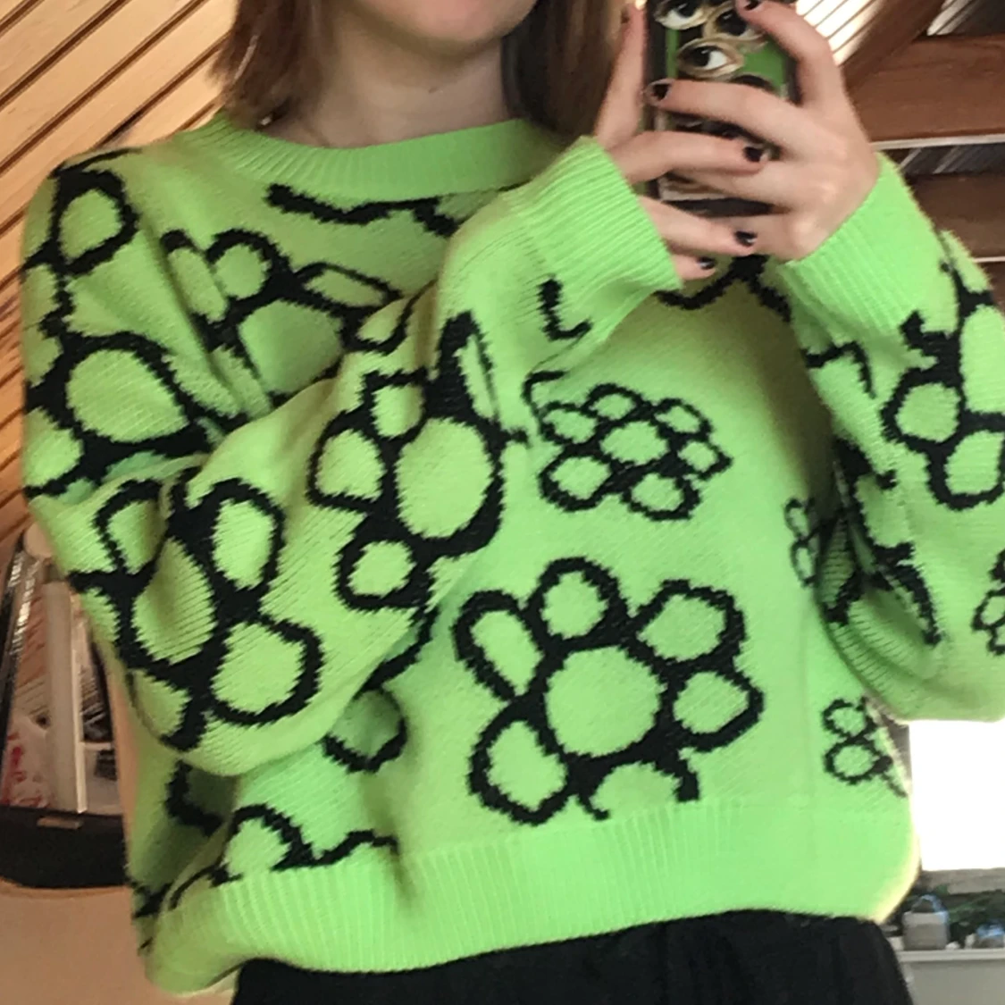 Blommig sweatshirt - 91