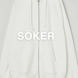 SÖKER VIT MUNKJACKA/ZIP UP HOODIE - söker en munkjacka/zip up hoodie till ett rimligt pris i storlek XS-S hör av dig om du har❤️