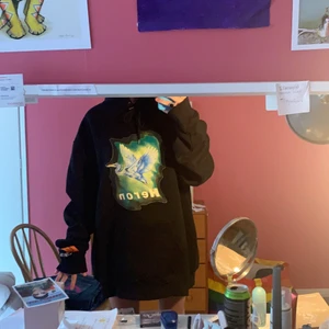 Svart Heron Preston hoodie oversized XL - Användt - men gott skick