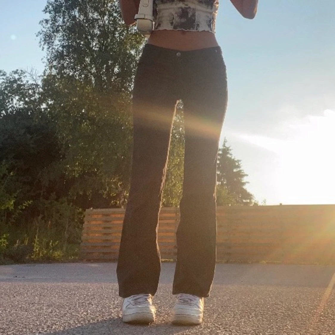 Lågmidjade byxor - 90