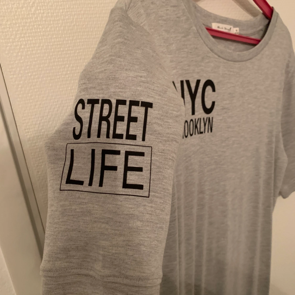 Grå t-Shirt klänning  - 90