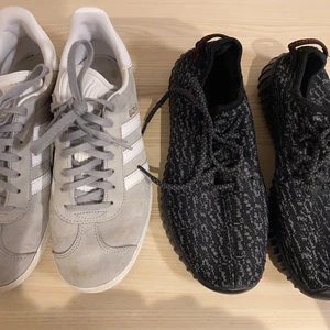 Adidas Gazelle & YZY st.39 - Säljer två par Adiasskor. Kommer från ett djur/rökfritt hem. Priset gäller för båda skorna tillsammans. 