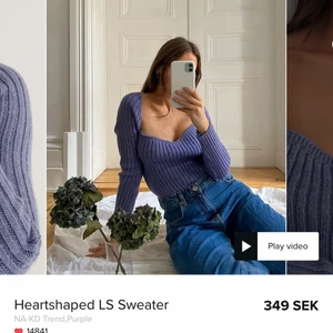 Heartshaped LS Sweater - Från nakd. Aldrig använd pgr av fel storlek, kan skicka egna bilder strl S-M nypris 349kr