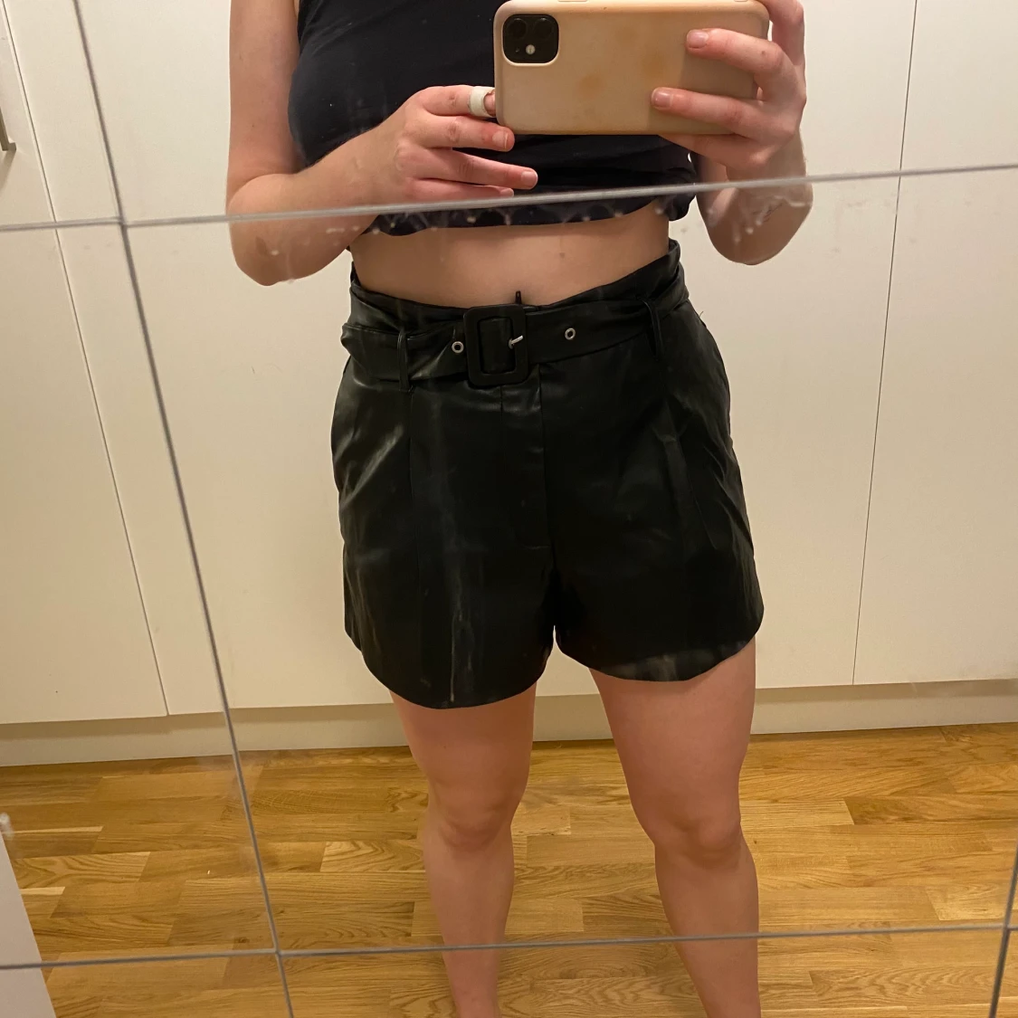 Läder shorts