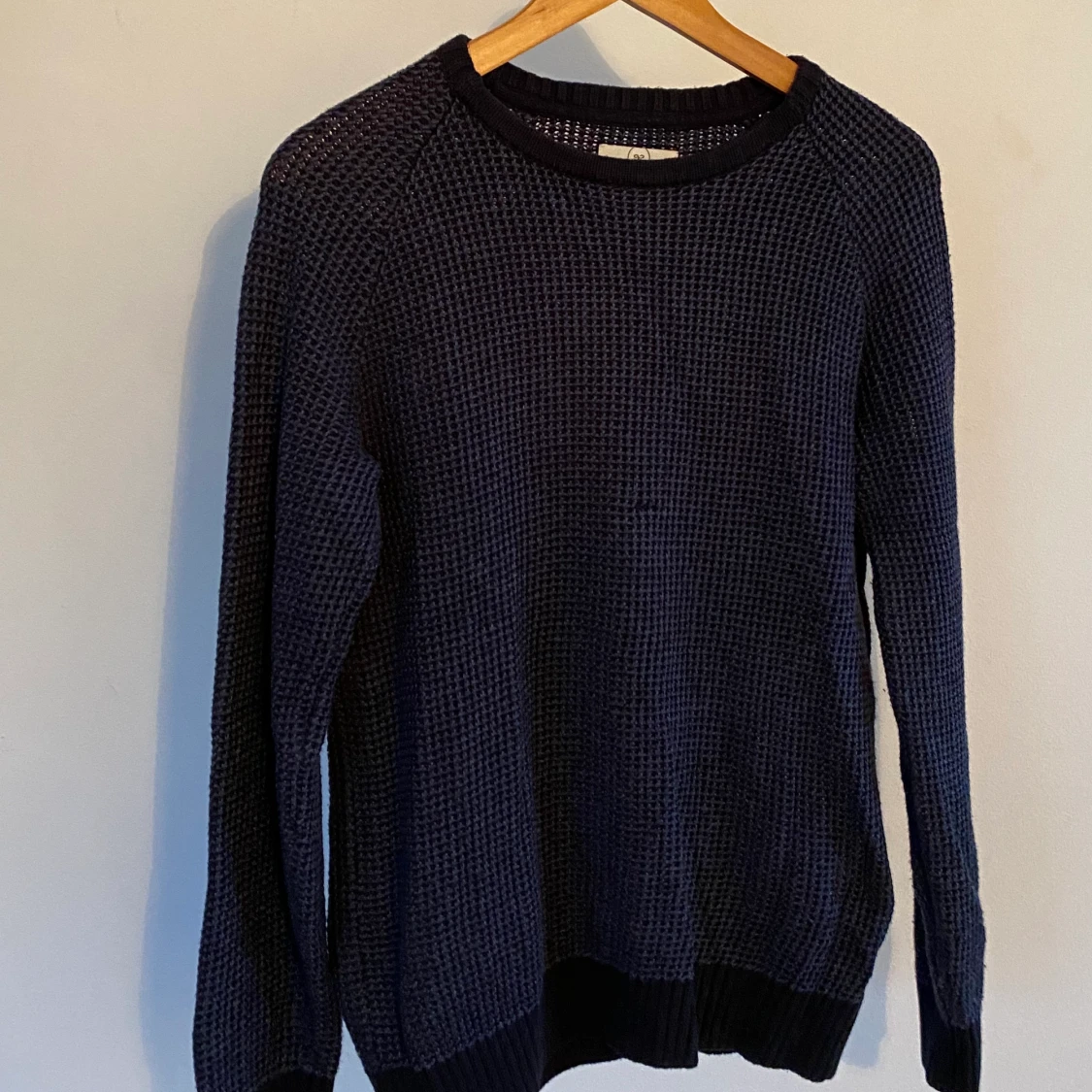 Blå Stickad tröja - 90