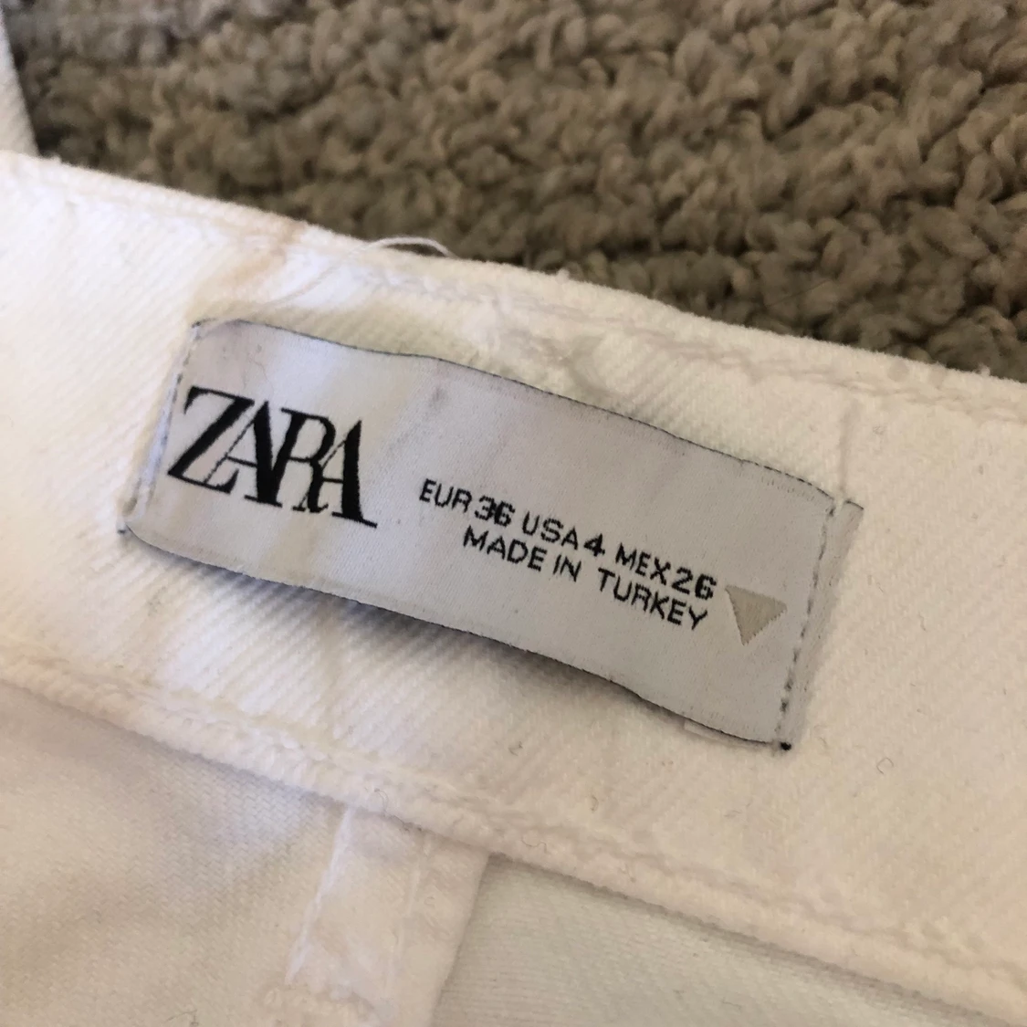 vita jeans från zara strlk 36 - 91