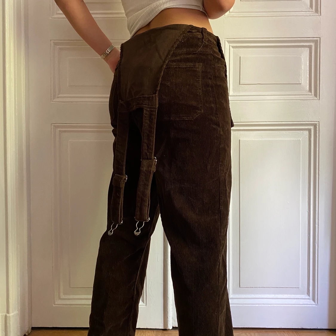 Bruna Manchester hängselbyxor  - 91