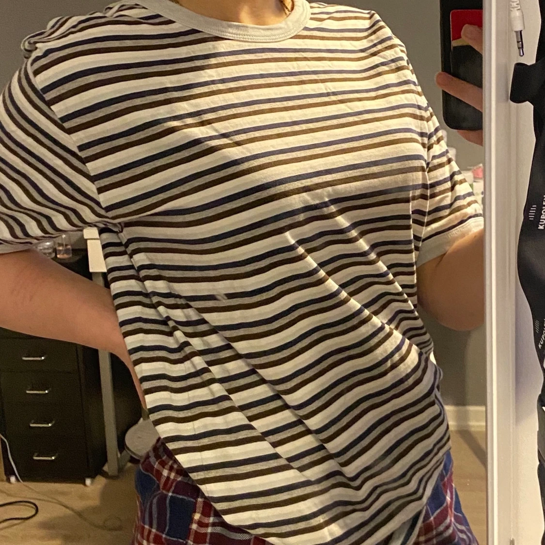 Randig T-shirt  - 90