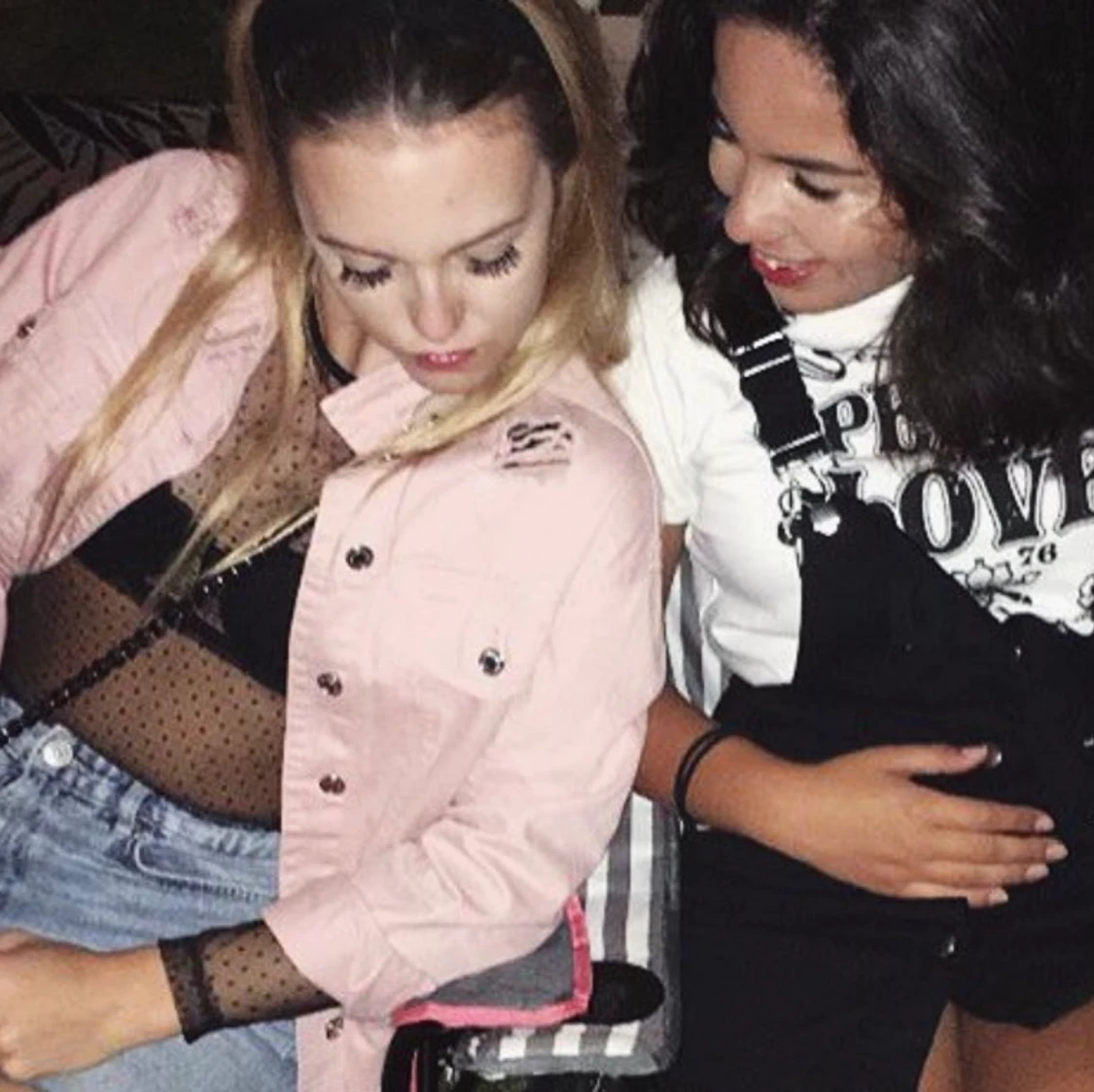 Meshtopp med prickar - 91