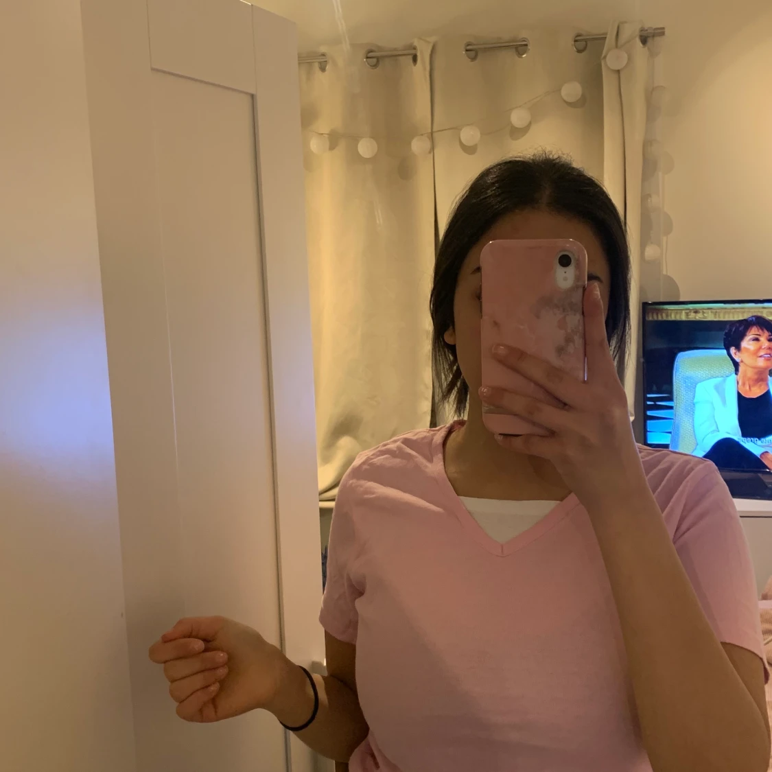 Fin babyrose färg t-shirt