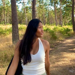 halterneck topp! - köptes på zalando från even&odd, storlek xs 