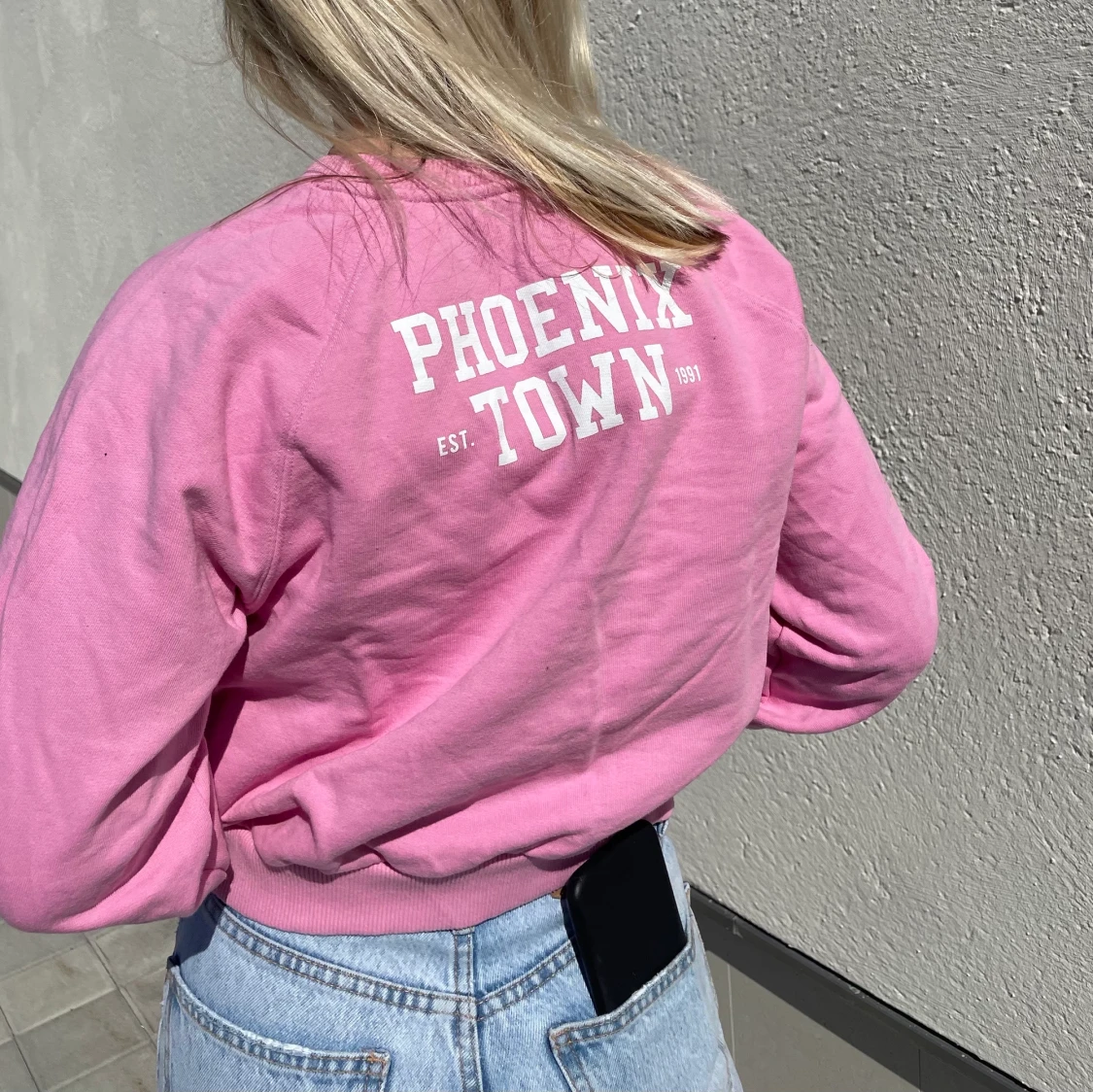 Rosa collage tröja - 90