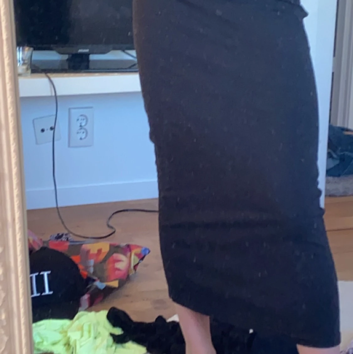 Svart lång kjol - 90