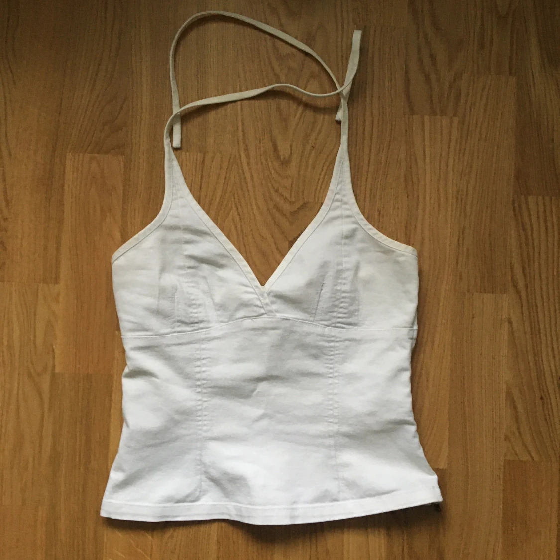 Vit halterneck topp - 91