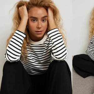 Randig tröja - Säljer denna tröja från Gina. Jag har endast använt den 1 gång så i my jag bra skick. ❤️säljer då ja köpte en storlek för lite. Den är i storlek xs men passar även s 